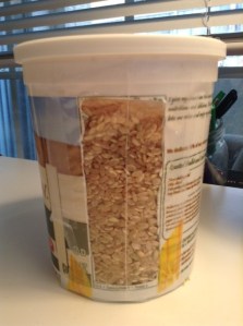 yogurt canister rice